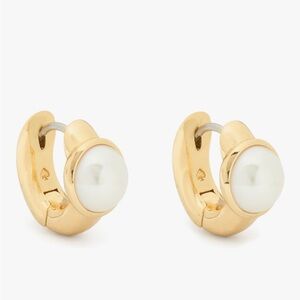 NWT! Kate Spade Keep Sparkling Round Huggie Earrings